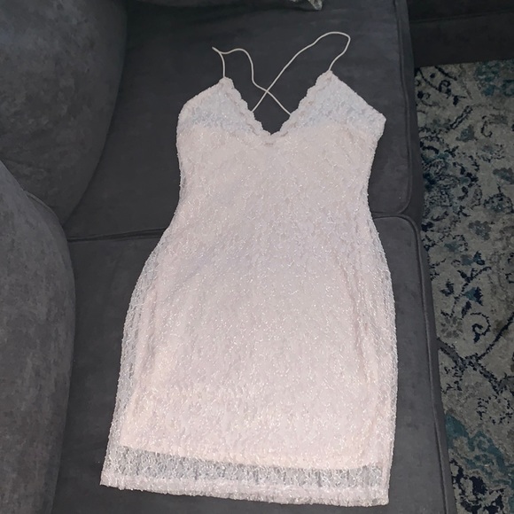 Nude Lace Dress - Picture 1 of 3